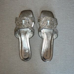 Brand new silver sandals